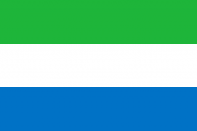 Flag of Sierra Leone - Africa's poorest countries
