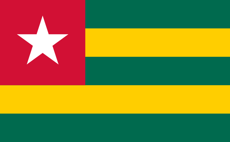 Flag of Togo - 10 Poorest countries in Africa