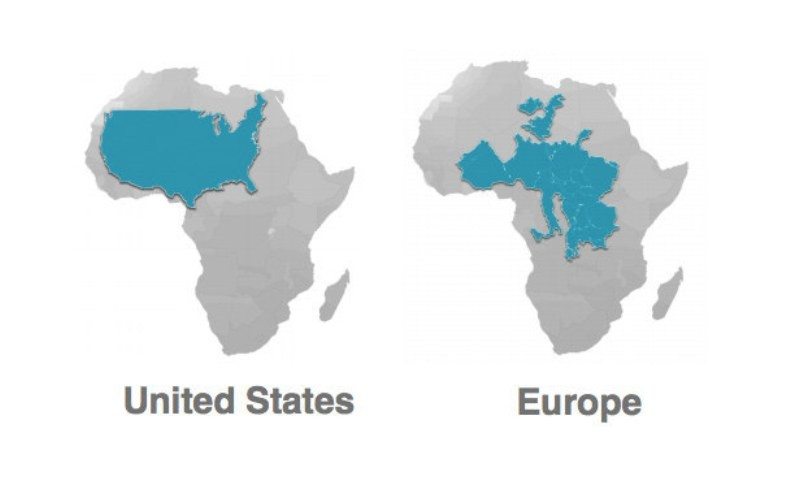 This Is The True Size of Africa - You've Been Wrong All Along