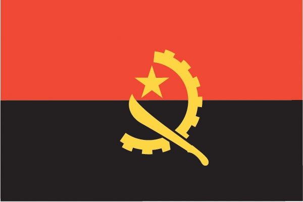 Flag of Angola - Oil Producing Countries in Africa