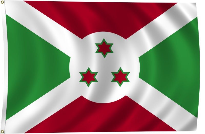 Flag of Burundi - 10 Most Dangerous Countries in Africa