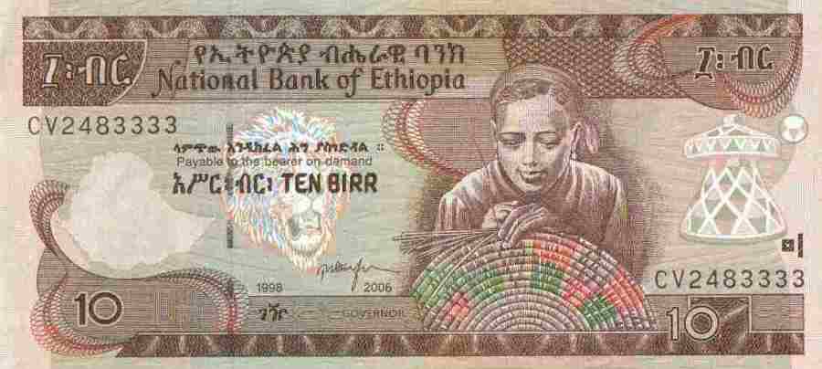 1 dollar to ethiopian birr black market