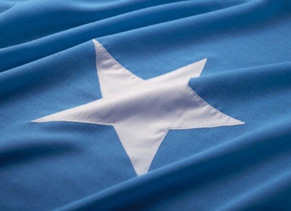 close-up of the flag of somalia