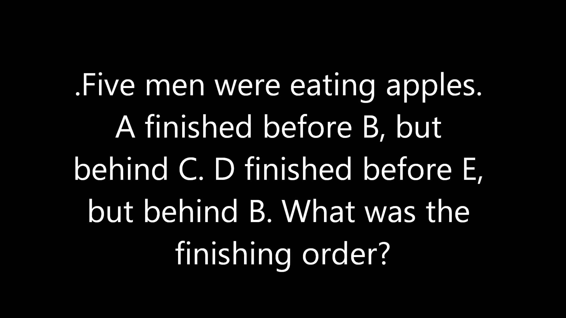 brain teasers