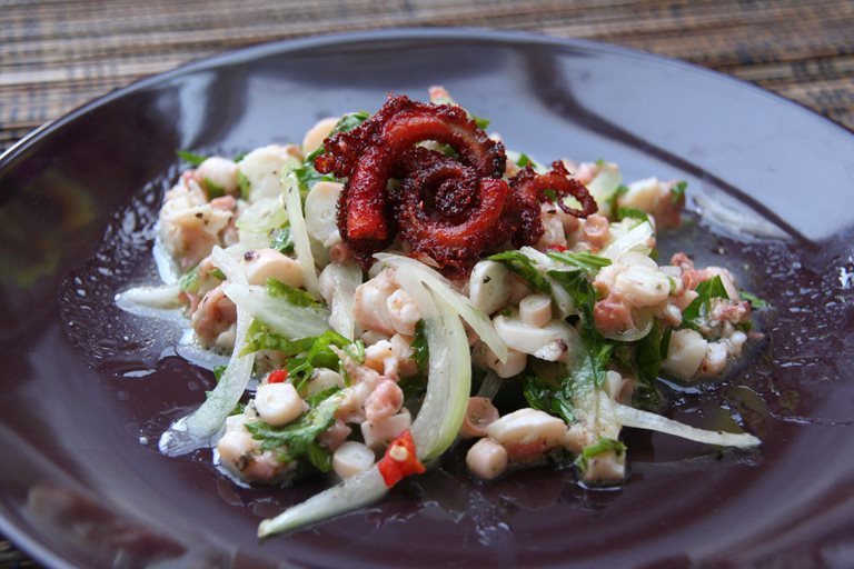 mauritian octopus salad sea food