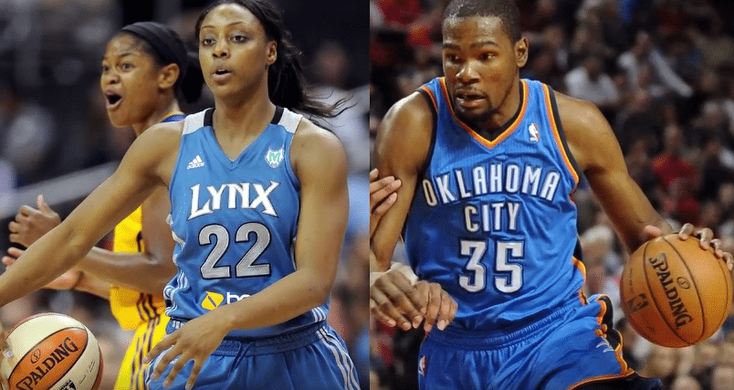 Kevin Durant and Monica Wright