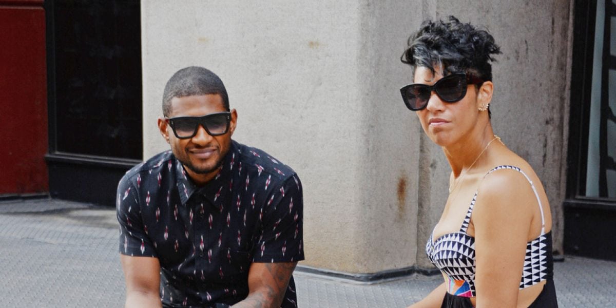 song usher got anold girlfriend pregnant