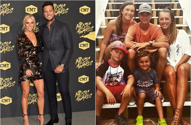 Caroline Boyer and Luke Bryan family