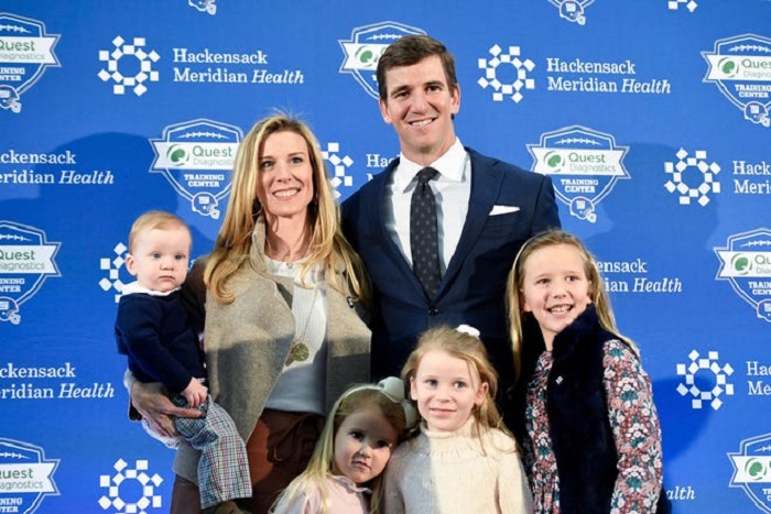 Eli Manning and his family