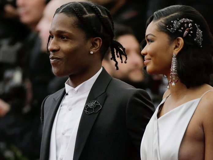 ASAP Rocky and Chanel Iman