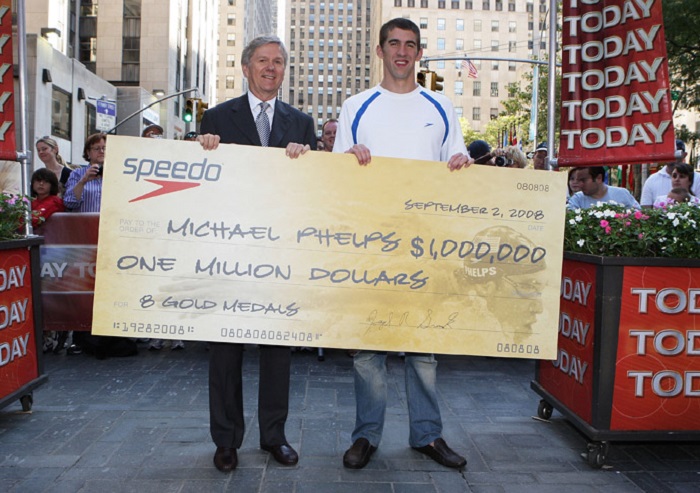 Speedo $1 million bonus to Michael Phelps