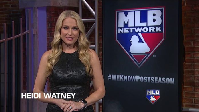 Heidi reporting for the MLB Network