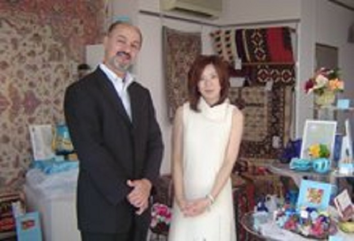 NISHINOMIYA, Japan - Farsad Darvish (L) and his wife Ikuyo (R