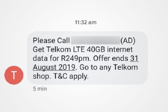 How To Send a Telkom Mobile Please Call Me and the Contact Details For