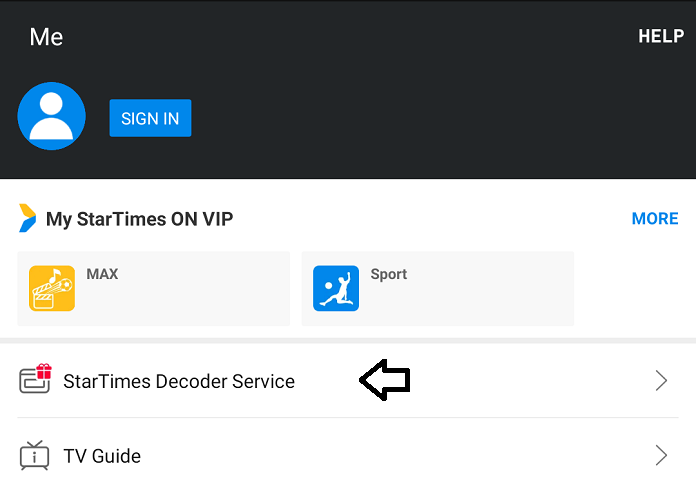 StarTimes Nigeria Self Service Code