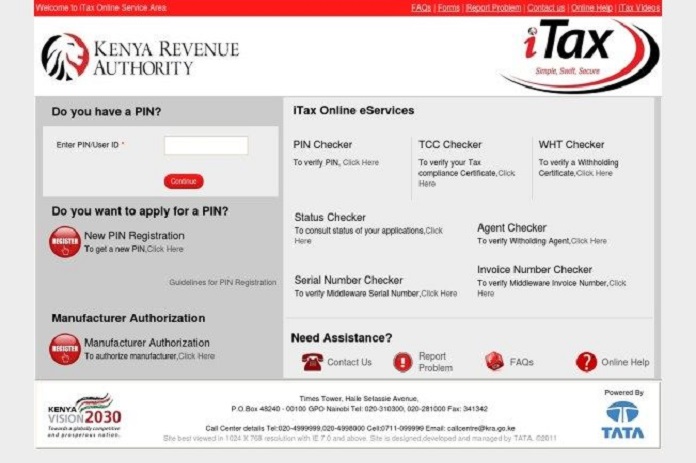 KRA Portal iTax Returns