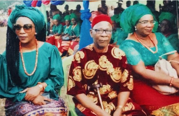 Genevieve Nnaji and her parents