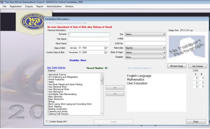 WAEC Registration