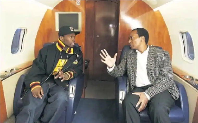 Patrice Motsepe and 50 Cent