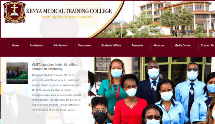 Kenya Medical Training College (KMTC) Student Portal Login and Navigation