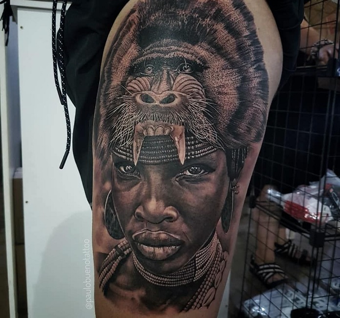 African Warrior Tattoos
