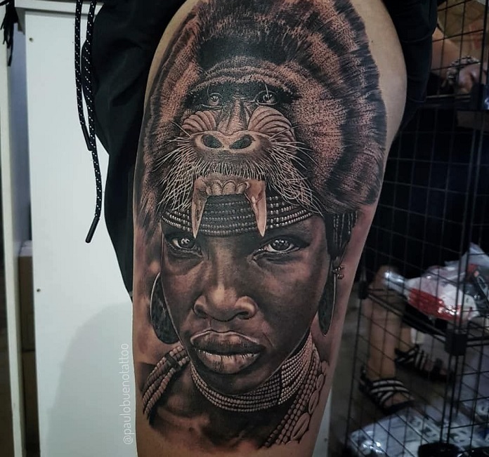 Shaka Zulu Warrior Tattoos