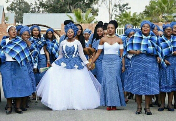 Basotho traditional store wedding dress